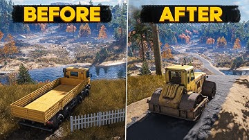 I Built a Huge Road for a Destroyed Town in RoadCraft for transporting timber supplies.