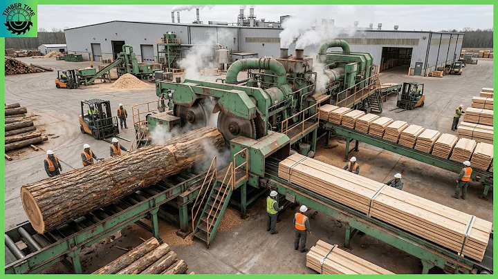 Inside the Wood Sawmill Factory – How Veneer & LVL Is Made from Raw Logs for Wooden House