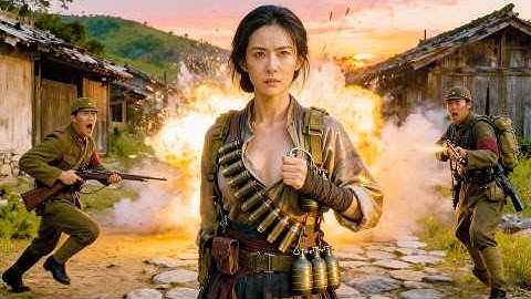 日軍圍剿柔弱村婦，誰料她竟是特種兵，渾身綁滿手榴彈，下一秒一聲巨響直接送他們上路！🔥 抗日 | kungfu | Action