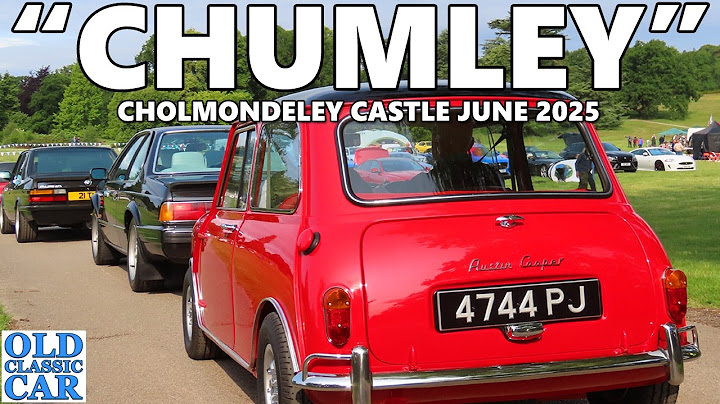 Highlights of the CHOLMONDELEY CASTLE classic car show 2025