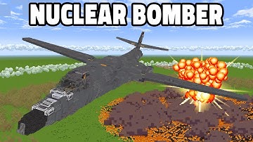 I Built a Working B-1 NUCLEAR BOMBER With Create Mod