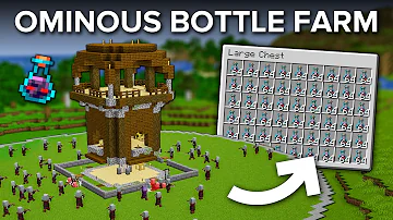 Minecraft Ominous Bottle Farm - 390 Bottles Every Hour