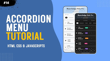 Build Modern Accordion Menu UI | HTML CSS JavaScript