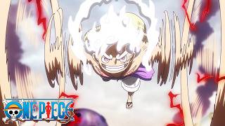 Gear 5 Luffy Attacks St. Saturn of the Five Elders | ONE PIECE