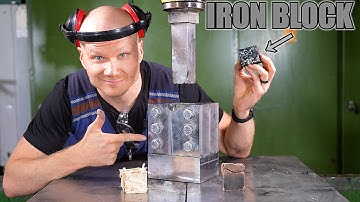 What Happens If We Crush Real Life Materials Into Minecraft Blocks?