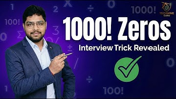 How to Find Trailing Zeros in Factorial | DSA & Math Interview Question