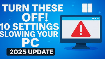 10 Windows Settings You MUST Disable NOW (2025 UPDATE)