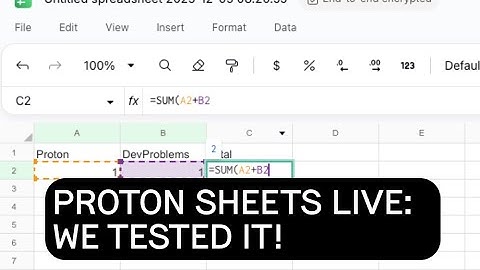 Proton Sheets Launched and Reviewed: New Secure Google Sheets Alternative?