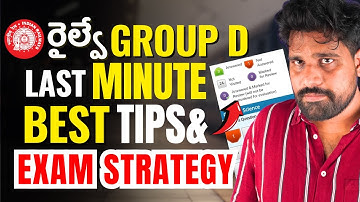 RRB GROUP D LAST MINUTE BEST TIPS & STRATEGY 👌🏻🔥 MISTAKES & SAFE SCORE 🎯 TEJUS SIR EXAM TRICKS #rrb