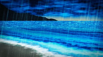 Rain & Ocean Sounds | Sleep, Study, Focus | 10 Hours White Noise