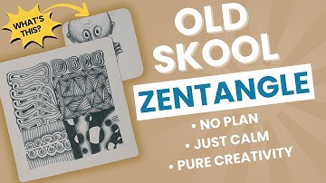 Rediscovering Old School Zentangle | Mindful Drawing with Random Tangle Patterns