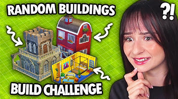 Every room is a RANDOM BUILDING challenge in The Sims 4