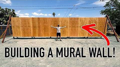 Building a 40ft Wall for My Biggest Mural Project Yet