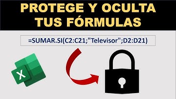 Cómo BLOQUEAR Celdas y OCULTAR Fórmulas en Excel para que NO sean Modificadas
