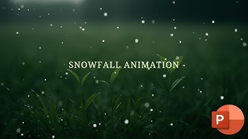 PowerPoint Animation Tutorial - Realistic Snowfall Effect | Winter Animation Easy
