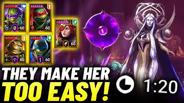 Farm Dark Fae EASILY With the NINJA TURTLES! (3 Variations) - Raid Shadow Legends Doom Tower Guide