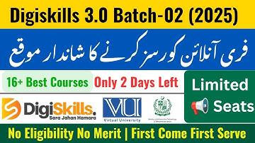 DigiSkills New Batch Enrollment 2025 | How to Enroll Digiskills 3.0 Batch-2 | Free Online Courses