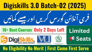 DigiSkills New Batch Enrollment 2025 | How to Enroll Digiskills 3.0 Batch-2 | Free Online Courses