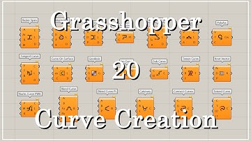[Grasshopper Tutorial] 20 Curve Creation Components