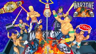 8-Man Warzone WWE Action Figure Match - Hardcore Championship