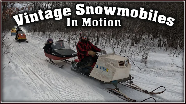 Vintage Snowmobiles in Motion!  Amazing Sounds! - Rupp,  Snojet, Skidoo, Polaris, Arctic Cat & more.