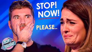 Simon STOPS Nervous Contestants..WHY? He Is SHOCKED At What Happens Next!