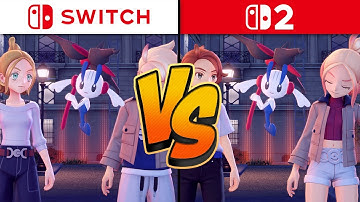 Pokémon Legends Z-A Graphics Comparison (Switch 2 vs Switch)
