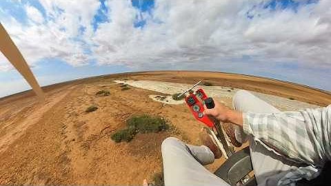 Gyrocopter Pilot First To Discover Flash Flood In The Desert!