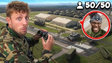 SIDEMEN VS 50 YOUTUBERS ULTIMATE HIDE & SEEK IN A MILITARY BASE