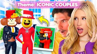 Buying ICONIC COUPLES THEMES in DRESS TO IMPRESS... W/ @russoplaysgames