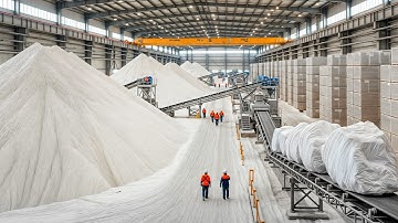 How Ancient Gypsum Rock Becomes the Smooth Walls of Your Home | Inside the Factory