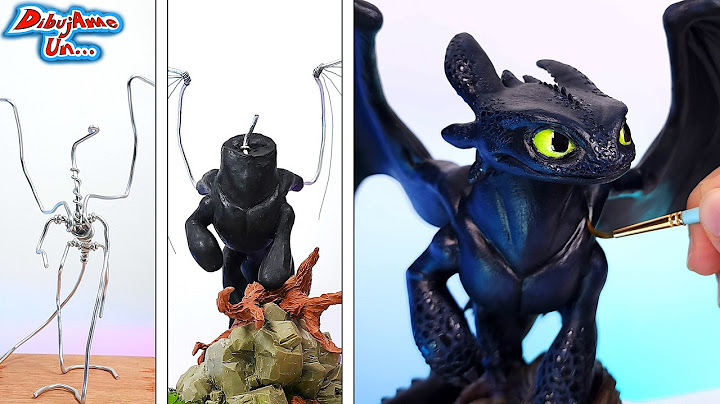 HOW TO SCULPT YOUR DRAGON || how to make Toothless Clay Sculpture from How to Train Your Dragon