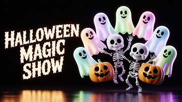 Ultimate Creepy Cute Halloween Window Projection 🎃👻 Dancing Skeletons, Pumpkins & Ghosts