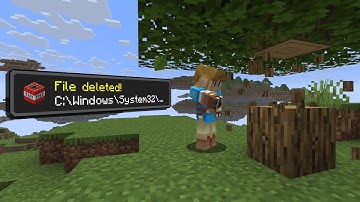 Minecraft but Every Block is a File on my Computer