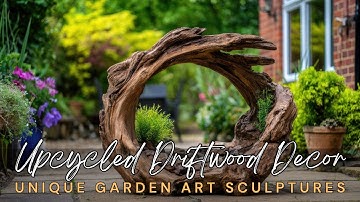 🪴🪵 Upcycled Driftwood Decor: Crafting Unique Garden Art Sculptures from Nature