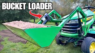 Can You REALLY Add a Loader Bucket to a Lawn Mower? LGM 100 Full Review & Testing