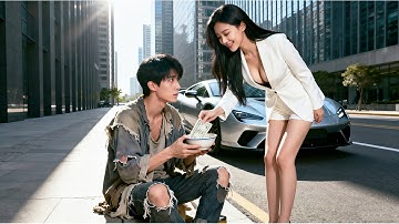 美女為躲催婚花了20塊錢租小乞丐當男友，卻被當眾戳穿身份，不料小乞丐竟送出三千萬的禮物，原來他竟是第一集團主人！#短劇  #總裁灰姑娘 #窮小子逆襲#小爽追短劇