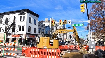 New LED Traffic Lights & Bus Priority Signal in Flash Mode | S State St & E William St