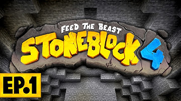 Minecraft StoneBlock 4 | STONEBLOCK JUST KEEPS GETTING BETTER! #1 [Modded Questing Stoneblock]