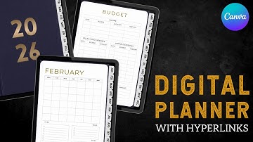 Make Your Own Hyperlinked Digital Planner in Canva (Easy Step-by-Step Tutorial)