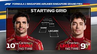 F1 2024 Singapore Grand Prix Starting grid after Qualifying