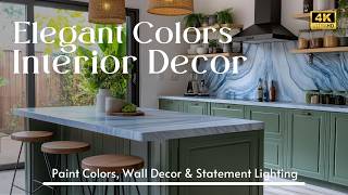 Luxury Interior Aesthetics: Elegant Paint Colors, Wall Decor & Statement Lighting for Timeless Decor