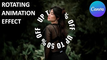 Circular Rotating Text Animation in Canva