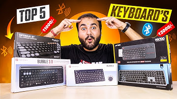 TOP 5 Best Wireless Bluetooth Keyboards under ₹1000 & ₹2000 in 2025 🔥