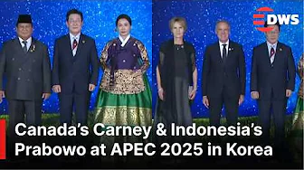 APEC 2025 GRAND ARRIVAL: Mark Carney & Prabowo Step Onto the Red Carpet at APEC 2025 in Korea | AQ1E