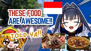 Kronii in INDONESIA & LOVING INDONESIAN FOOD Thanks to Kaela!! | Hololive Clip