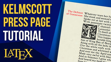 Typesetting a Kelmscott Press Layout - LaTeX + Overleaf