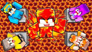 Hunters vs FIRE ELEMENTAL in Minecraft!