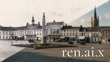 Ronse in de jaren 1800 & 1900 (AI reconstructie)