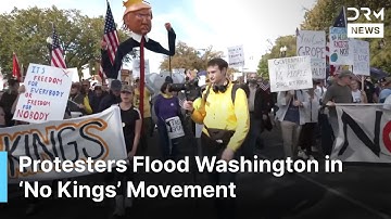 Anti-Trump Protesters Flood Washington in ‘No Kings’ Movement | Massive March in DC | AC1G